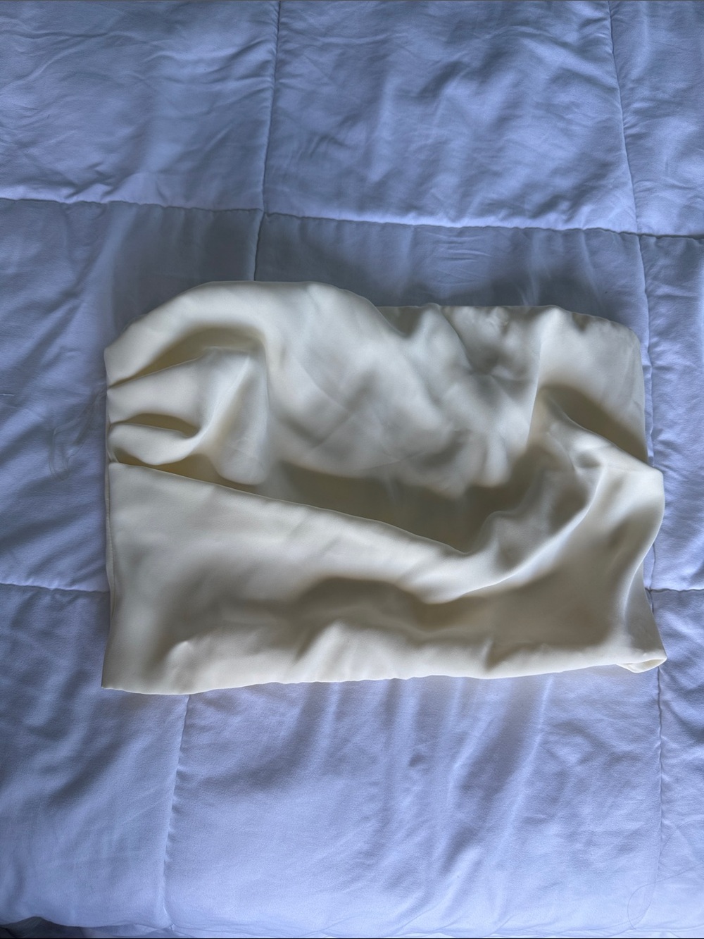 SNDYS Cream Strapless Tube Top Size M